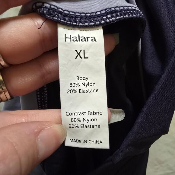 Halara Patitoff 2.0 Pet Hair Resistant High Waist Crossover blue bite shorts XL - Picture 3 of 10